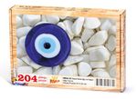 Nazar Boncuğu ve Taşlar Ahşap Puzzle 204 Parça (OB02-CC)