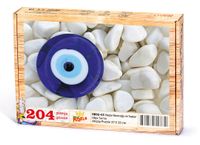 Nazar Boncuğu ve Taşlar Ahşap Puzzle 204 Parça (OB02-CC)
