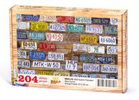 ABD Eyalet Plakaları Ahşap Puzzle 204 Parça (OB03-CC)