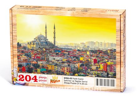 Fatih Camii Ahşap Puzzle 204 Parça (SY02-CC)