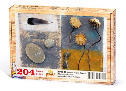 Hindiba ve Zen Taşları Ahşap Puzzle 204 Parça (NT01-CC)