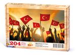 Bayrak Sevgisi Ahşap Puzzle 204 Parça (TR01-CC)