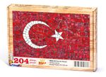 Bayrak Mozaik Ahşap Puzzle 204 Parça (TR03-CC)