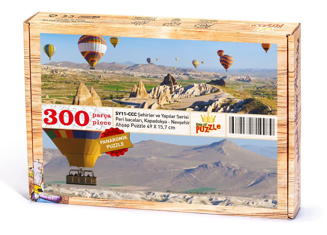 Peri Bacaları Kapadokya - Nevşehir Ahşap Puzzle 300 Parça (SY11