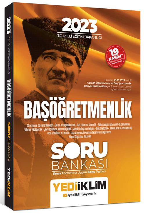 2023 T.C. Millî Eğitim Bakanlığı Başöğretmenlik Soru Bankası