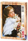 Çocuk ve Kedi Ahşap Puzzle 108 Parça (CK05-C)