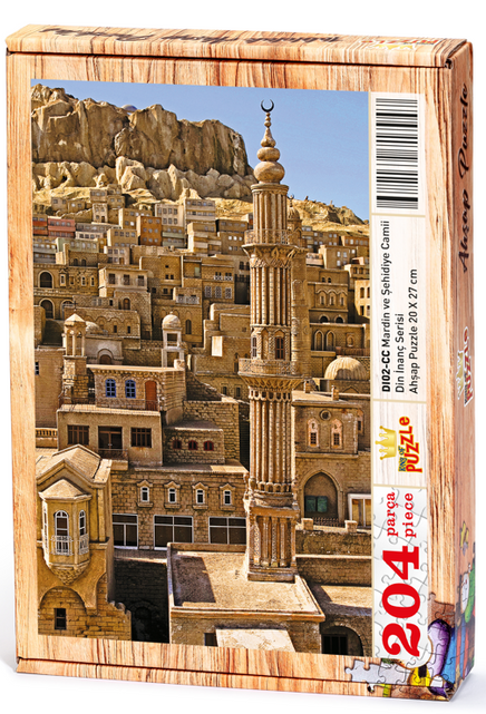 Mardin ve Şehidiye Camii Ahşap Puzzle 204 Parça (DI02-CC)