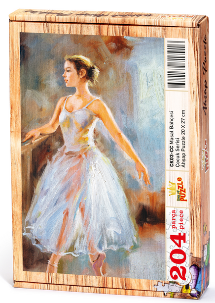 Balerin Ahşap Puzzle 204 Parça (DM03-CC)