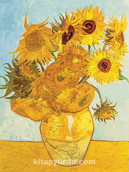 Bir Vazoda On İki Günebakan / Vincent Van Gogh Ahşap Puzzle 108 Parça (KR02-C)