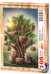 Kitap Ağacı Ahşap Puzzle 108 Parça (KT06-C)