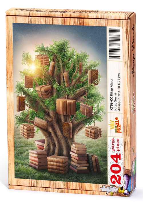 画集セット Kitap Ağacı Ahşap Puzzle 204 Parça (KT06-CC) - Fiyatı, Yorumları