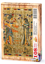 Tutankamon Sunuş Ahşap Puzzle 108 Parça (MS01-C)