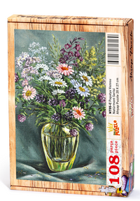 Papatya Vazosu Ahşap Puzzle 108 Parça (NT05-C)