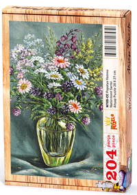 Papatya Vazosu Ahşap Puzzle 204 Parça (NT05-CC)