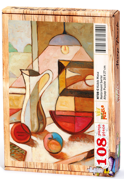 Kübik Masa Ahşap Puzzle 108 Parça (NT08-C)