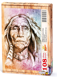 Yaşlı Kızılderili Ahşap Puzzle 108 Parça (PT02-C)