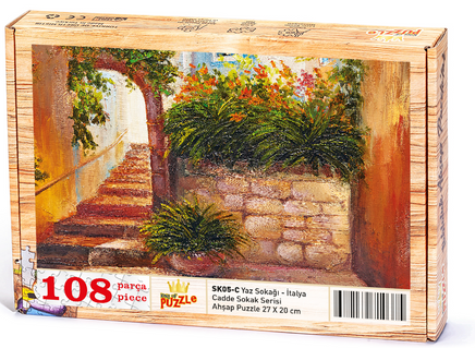 Yaz Sokağı - İtalya Ahşap Puzzle 108 Parça (SK05-C)