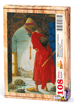 Kaplumbağa Terbiyecisi Ahşap Puzzle 108 Parça (TS02-C)