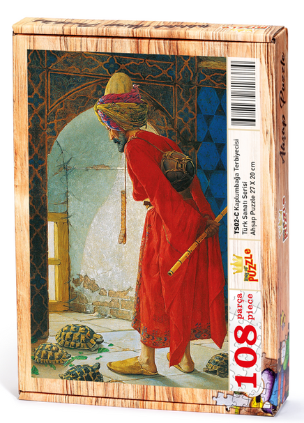 Kaplumbağa Terbiyecisi Ahşap Puzzle 108 Parça (TS02-C)