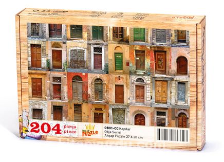 Kapılar Ahşap Puzzle 204 Parça (OB01-CC)