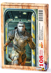 Koşan Fütüristik Asker Ahşap Puzzle 108 Parça (BK03-C)