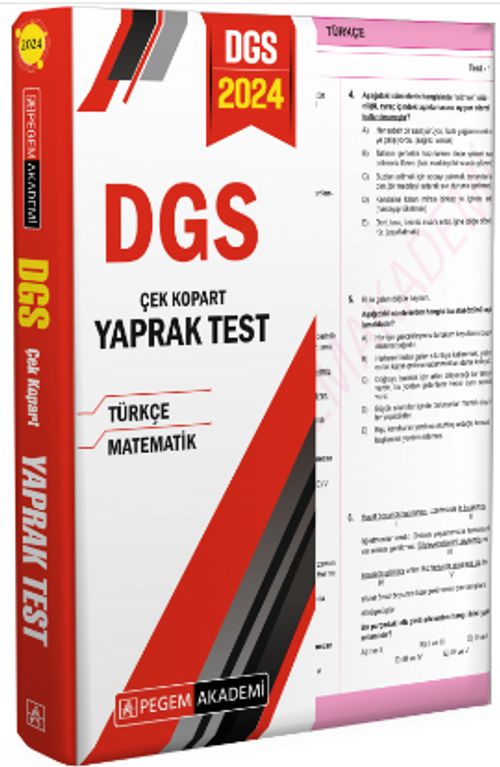 2024 DGS Çek Kopart Yaprak Test