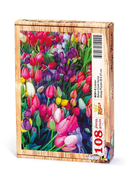 Laleler Ahşap Puzzle 108 Parça (BC01-C)