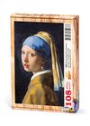İnci Küpeli Kız /Johannes Vermeer Ahşap Puzzle 108 Parça (KR01-C)