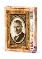 Atatürk Portre Ahşap Puzzle 108 Parça (TR10-C)