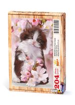 Kara Kiraz Çiçeği Ahşap Puzzle 204 Parça (HV18-CC)