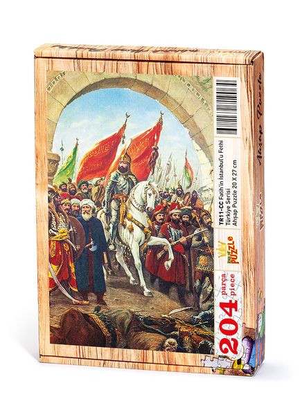 Fatih'in İstanbul'u Fethi Ahşap Puzzle 204 Parça (TR11-CC)
