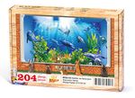 Kediler ve Akvaryum Ahşap Puzzle 204 Parça (HV22-CC)