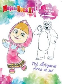 Maşa ile Koca Ayı Sihirli Sulu Boya Kitabı 