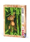 Bambu Ormanında Maymun Ahşap Puzzle 204 Parça (CK02-CC)