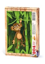 Bambu Ormanında Maymun Ahşap Puzzle 204 Parça (CK02-CC)
