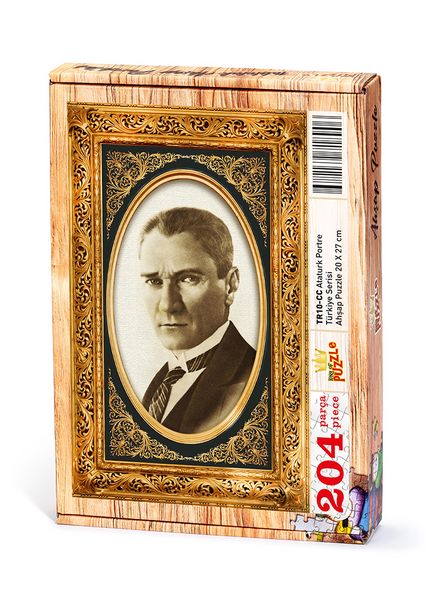 Atatürk Portre Ahşap Puzzle 204 Parça (TR10-CC)