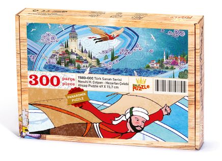 Nasuhi Hasan Çolpan - Hezarfan Çelebi Ahşap Puzzle 300 Parça (TS03-CCC)