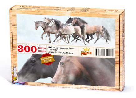 Yılkı Atları Ahşap Puzzle 300 Parça (HV02-CCC)