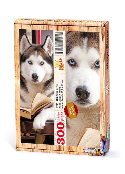 Kitap Okuyan Husky Ahşap Puzzle 300 Parça (KT01-CCC)