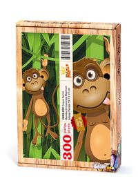 Bambu Ormanında Maymun Ahşap Puzzle 300 Parça (CK02-CCC)