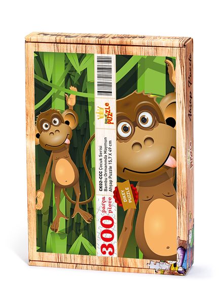 Bambu Ormanında Maymun Ahşap Puzzle 300 Parça (CK02-CCC)
