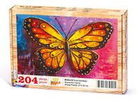 Kral Kelebegi Ahşap Puzzle 204 Parça (HV24-CC)