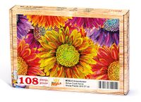 Krizantemler Ahşap Puzzle 108 Parça (BC02-C)