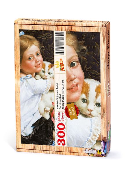 Cocuk ve Kedi Ahşap Puzzle 300 Parça (CK01-CCC)