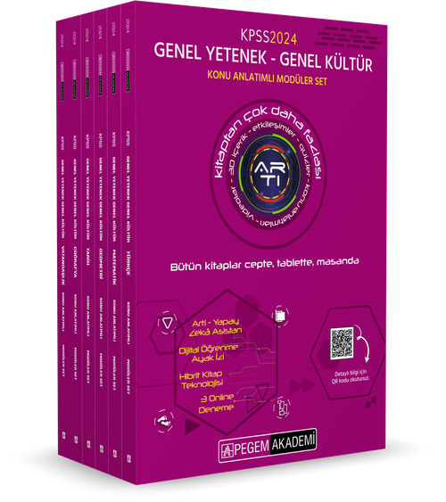 2024 KPSS Genel Yetenek Genel Kültür Konu Anlatımlı Modüler Set (6 Kitap)