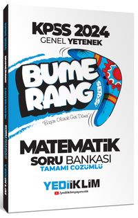 2024 KPSS Genel Yetenek Bumerang Matematik Tamamı Çözümlü Soru Bankası 