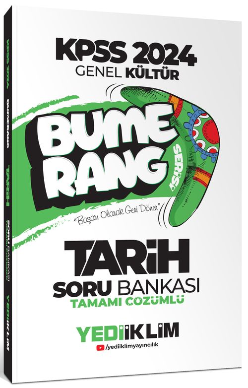 2024 KPSS Genel Kültür Bumerang Tarih Tamamı Çözümlü Soru Bankası 