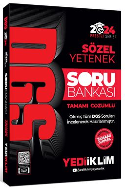 2024 DGS Sözel Yetenek Tamamı Çözümlü Soru Bankası