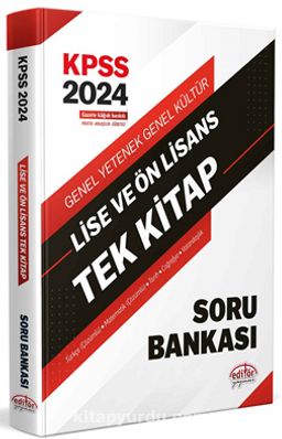 2024 KPSS Lise Ve Ön Lisans Tek Kitap Soru Bankası