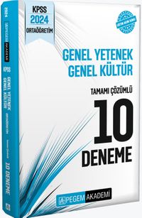 2024 KPSS Genel Yetenek Genel Kültür Ortaöğretim Tamamı Çözümlü 10 Deneme